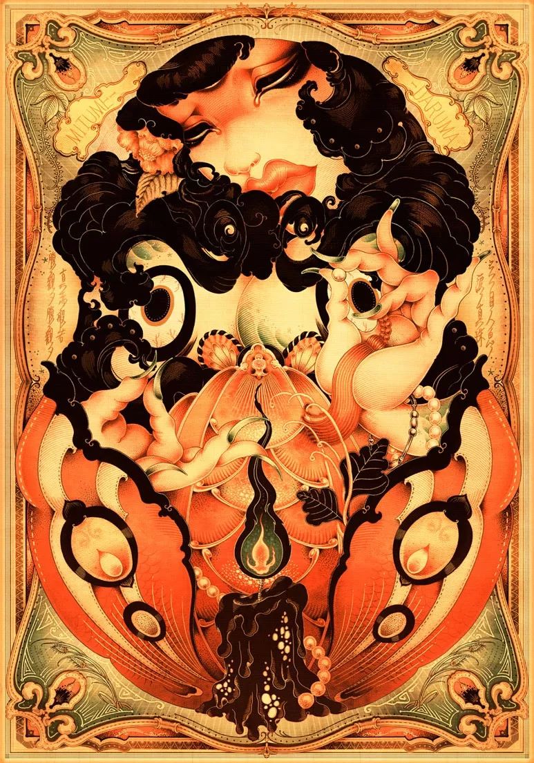 洋溢著肉欲的插畫：日本畫家筆下的東方美感！