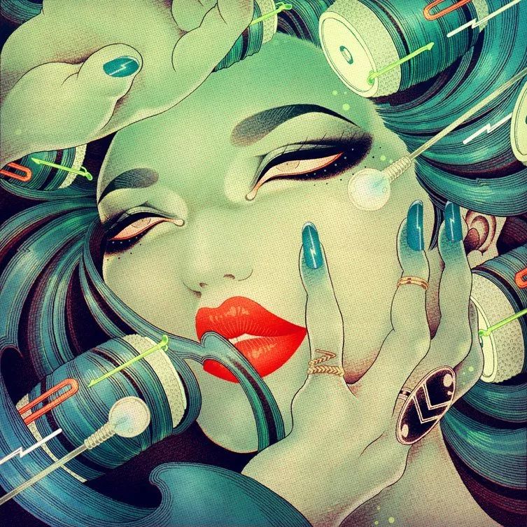 洋溢著肉欲的插畫：日本畫家筆下的東方美感！