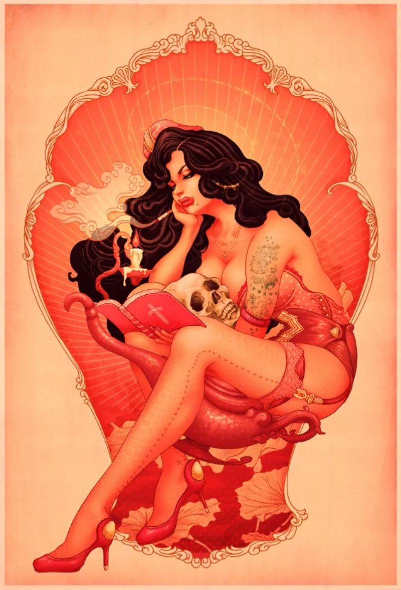 洋溢著肉欲的插畫：日本畫家筆下的東方美感！