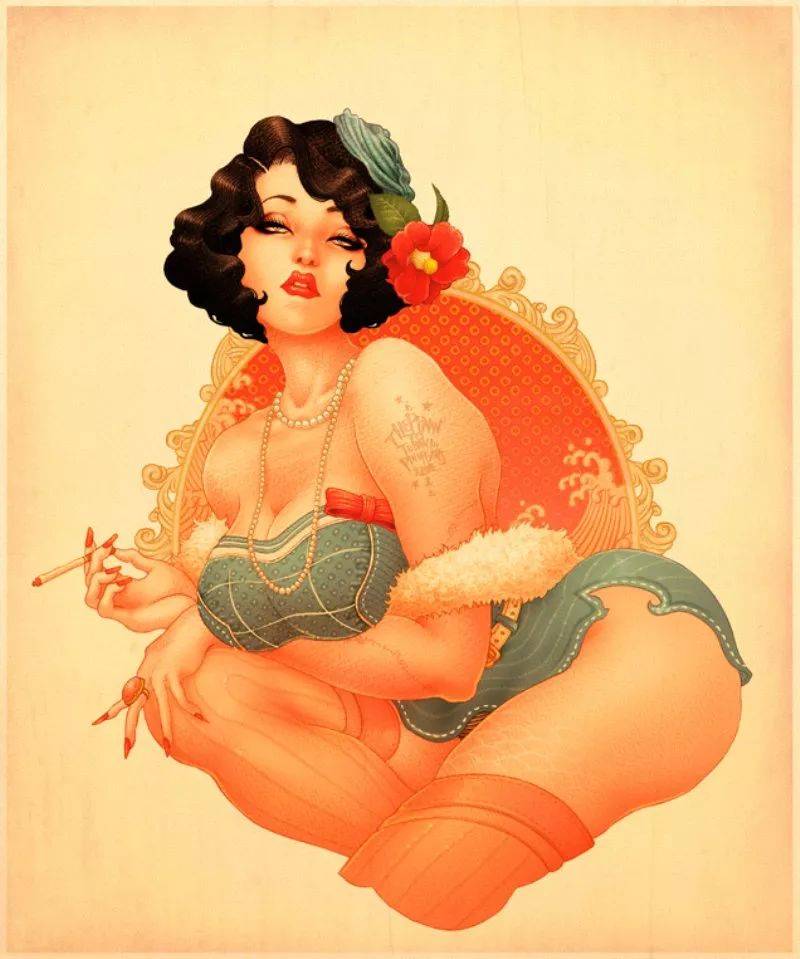 洋溢著肉欲的插畫：日本畫家筆下的東方美感！