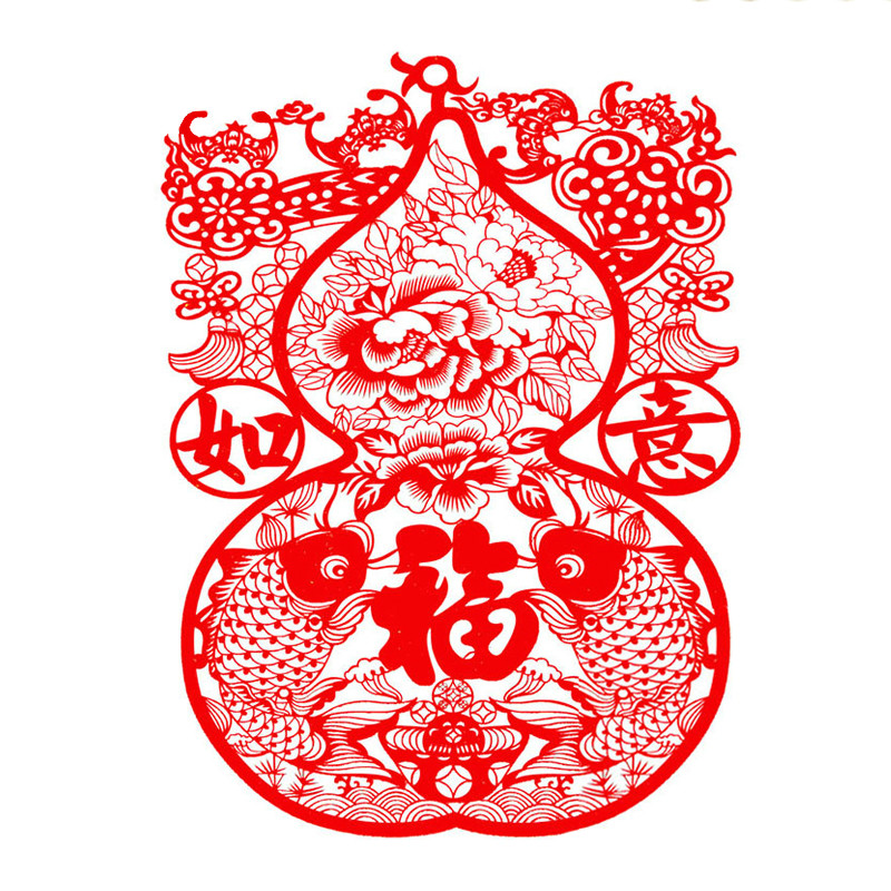 四款吉祥旺財剪紙:狗年吉祥春節(jié)剪紙藝術(shù)