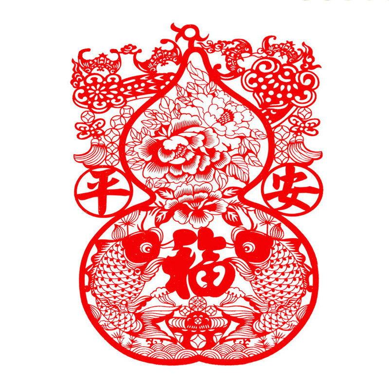 四款吉祥旺財剪紙:狗年吉祥春節(jié)剪紙藝術(shù)