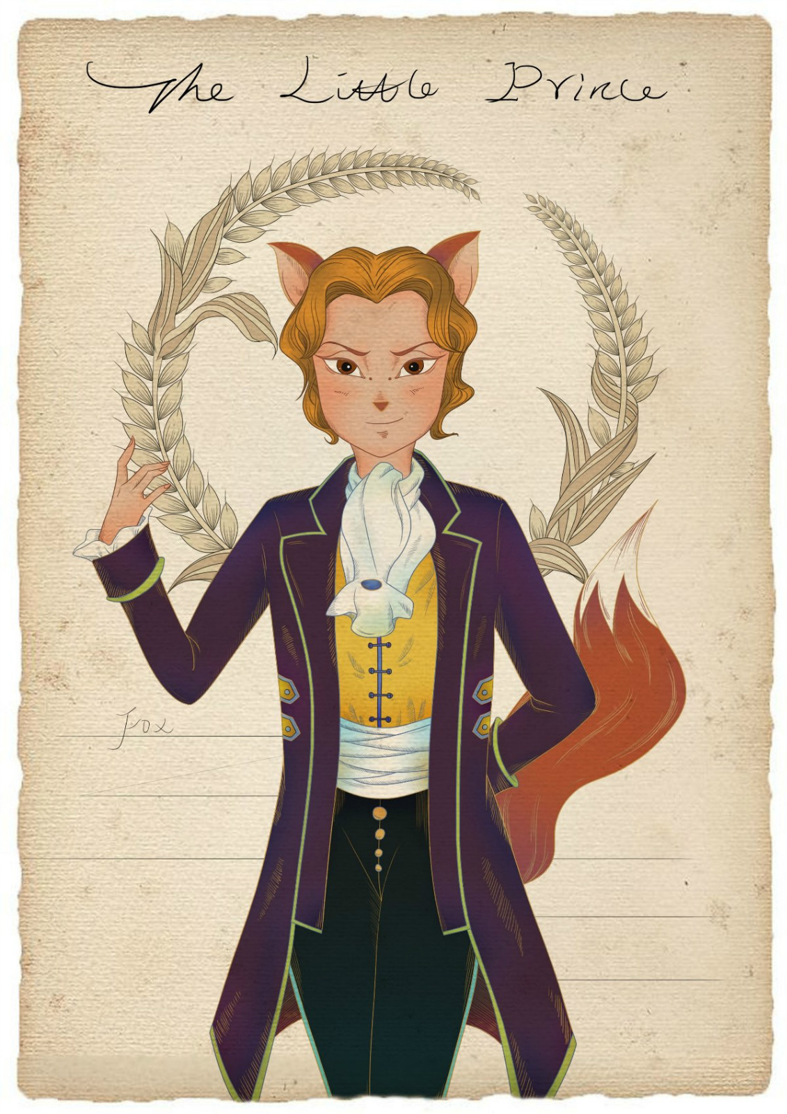 復古童話故事手繪插畫