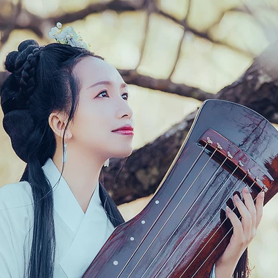 珠簾傘文藝女生頭像，唯美古風(fēng)真人頭像