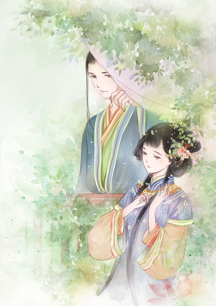 古風(fēng)情侶圖片，四款唯美古風(fēng)人物圖片