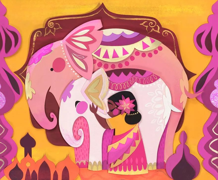 當(dāng)插畫遇上剪紙，她把紙藝玩出了別樣的美!