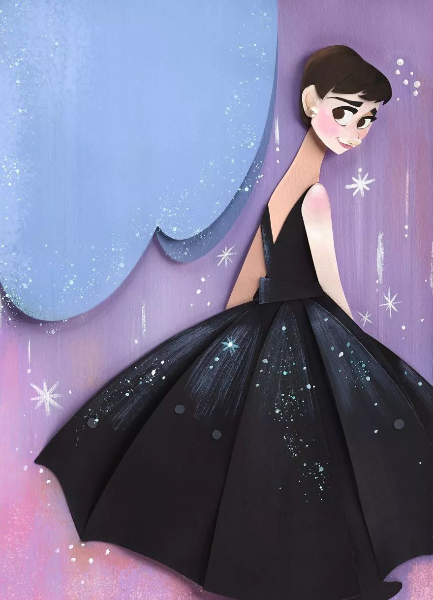 當(dāng)插畫遇上剪紙，她把紙藝玩出了別樣的美!