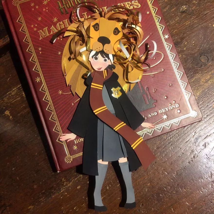 當(dāng)插畫遇上剪紙，她把紙藝玩出了別樣的美!