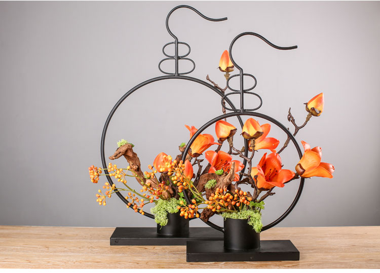 新中式插花藝術(shù):仿真植物花卉擺件