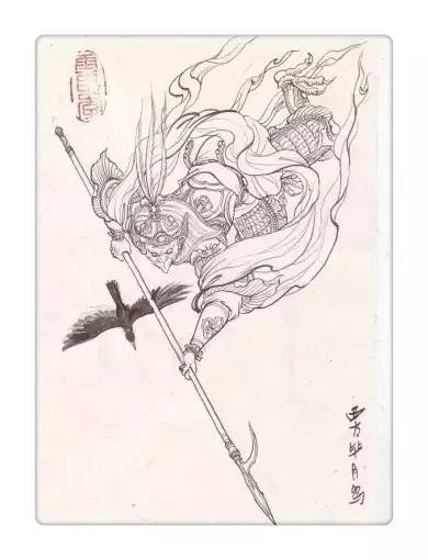 致敬經(jīng)典《西游記》，傳統(tǒng)文化手繪插畫(huà)