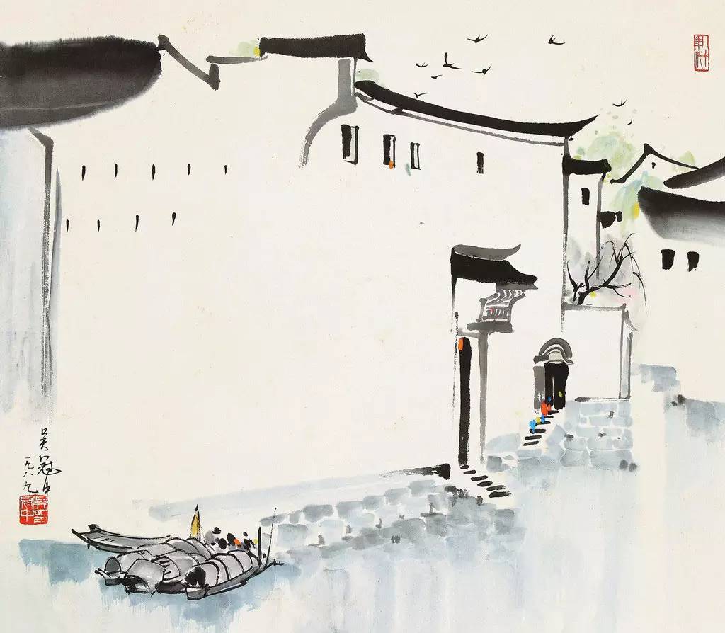 吳冠中的水墨國畫集合，中國藝術(shù)最顯眼的景觀