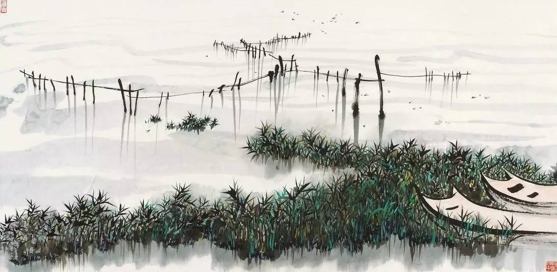 吳冠中的水墨國畫集合，中國藝術(shù)最顯眼的景觀