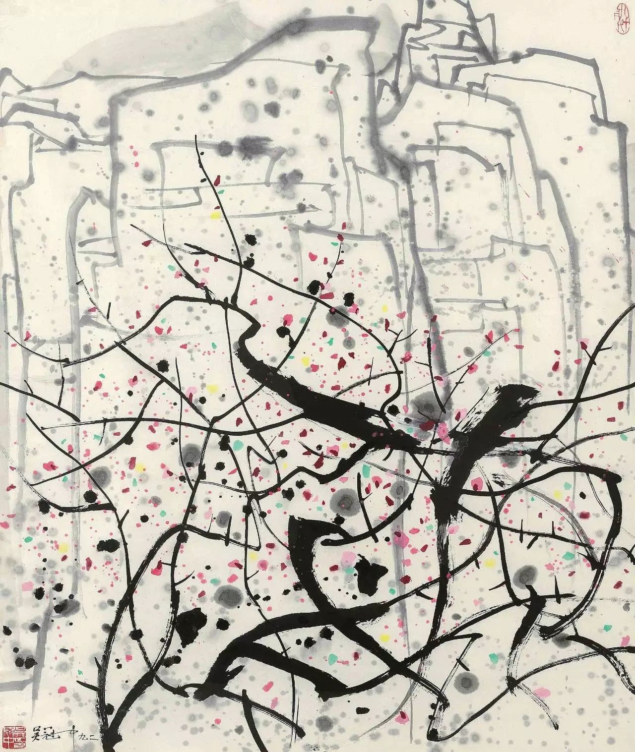 吳冠中的水墨國畫集合，中國藝術(shù)最顯眼的景觀