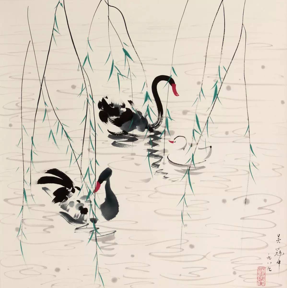 吳冠中的水墨國畫集合，中國藝術(shù)最顯眼的景觀