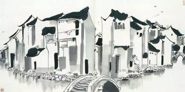 吳冠中的水墨國畫集合，中國藝術(shù)最顯眼的景觀