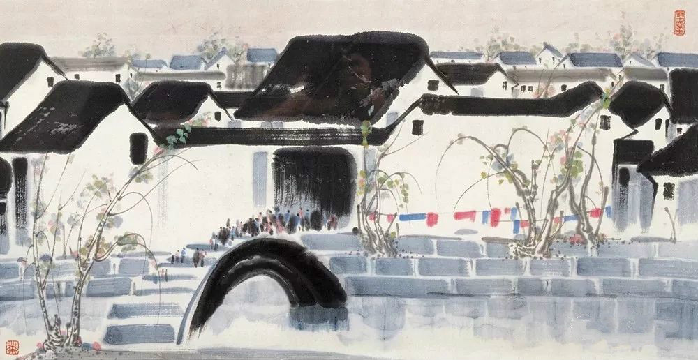 吳冠中的水墨國畫集合，中國藝術(shù)最顯眼的景觀