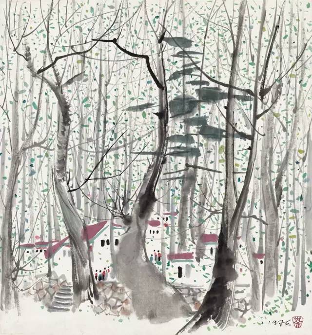 吳冠中的水墨國畫集合，中國藝術(shù)最顯眼的景觀