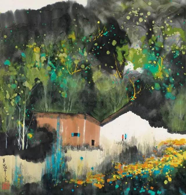 吳冠中的水墨國畫集合，中國藝術(shù)最顯眼的景觀