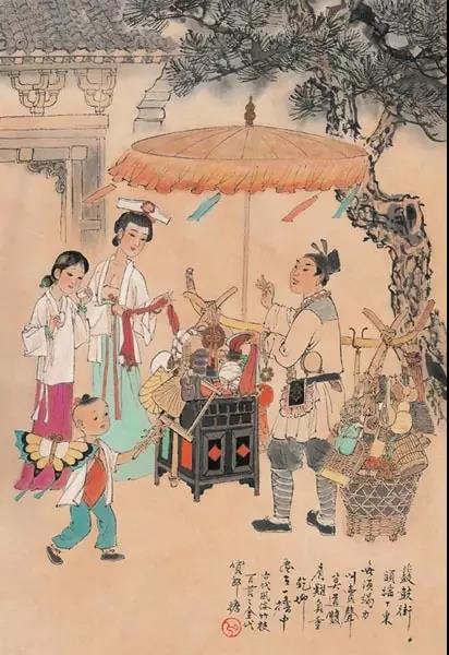 中國(guó)年畫(huà)：《古代風(fēng)俗百圖》那時(shí)候年味正濃