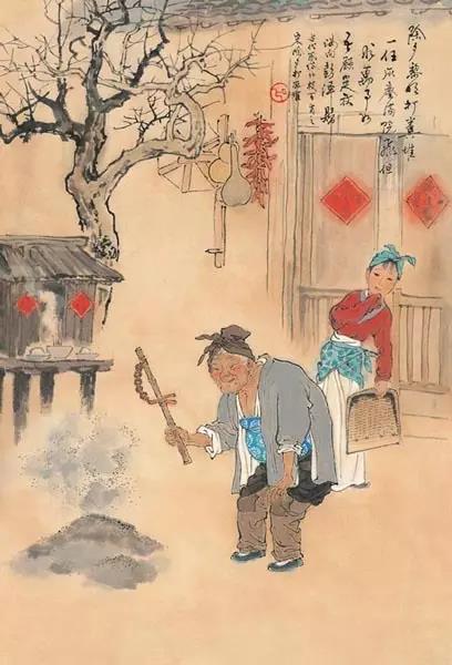 中國年畫：《古代風(fēng)俗百圖》那時(shí)候年味正濃