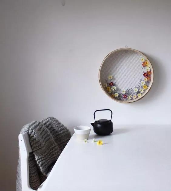 手工刺繡藝術：Olga Prinku 鮮花刺繡