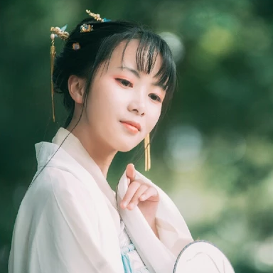 淡雅清新文藝帶團(tuán)扇女生頭像，唯美古風(fēng)頭像