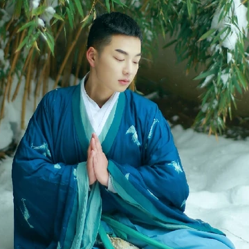 雪地禪意男生頭像，唯美古風(fēng)真人頭像