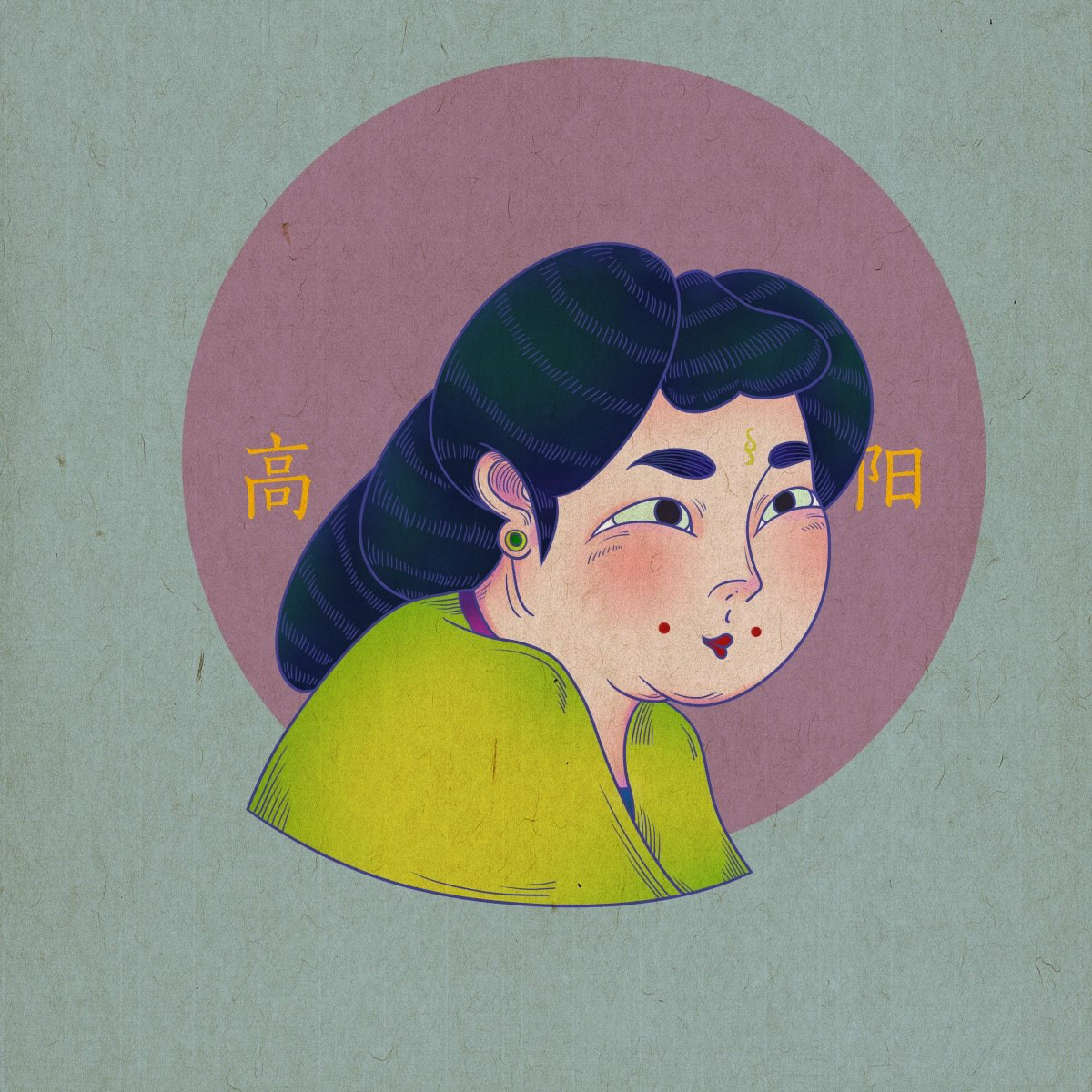 眾生相手繪插畫，風格迥異人物頭像插畫圖片