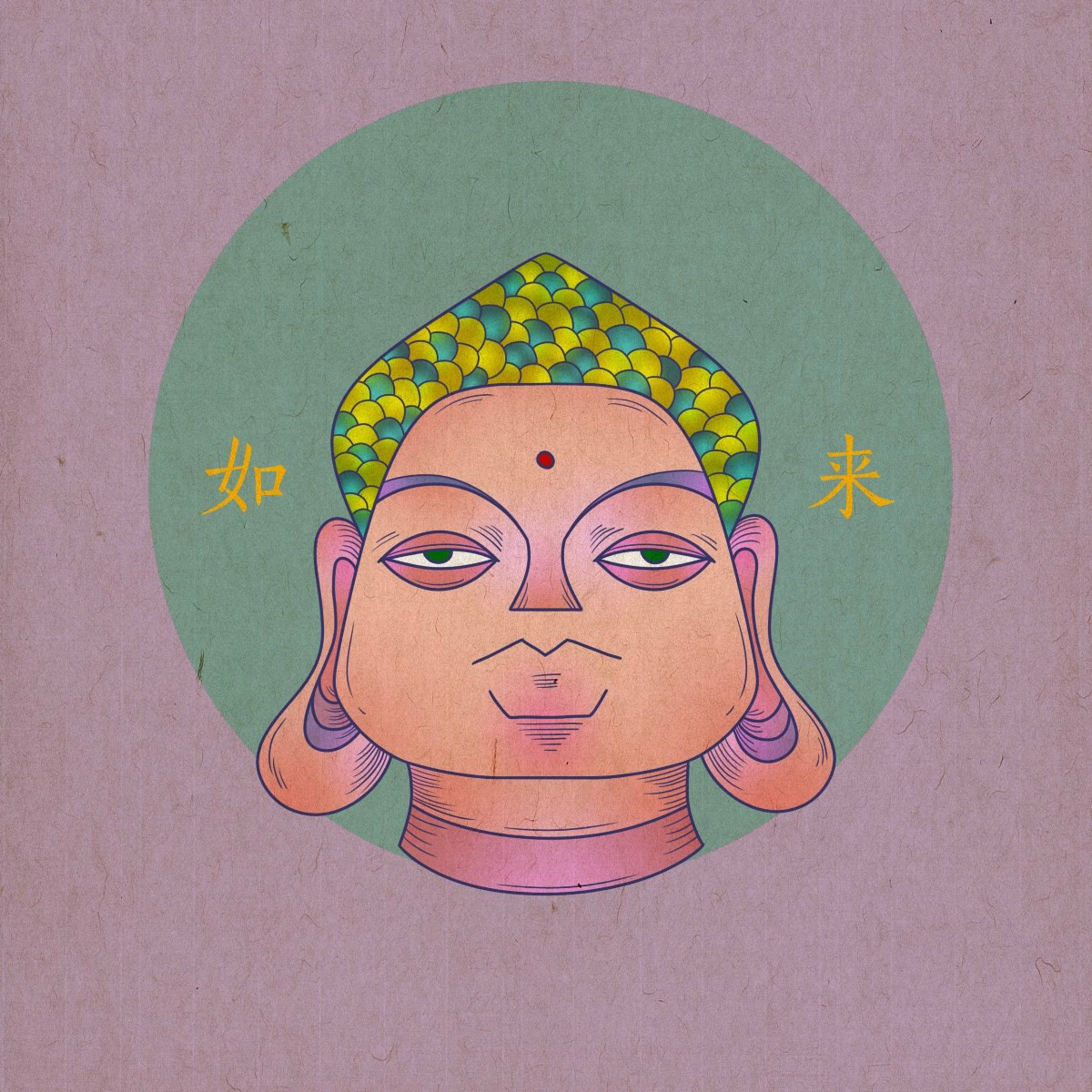 眾生相手繪插畫，風(fēng)格迥異人物頭像插畫圖片