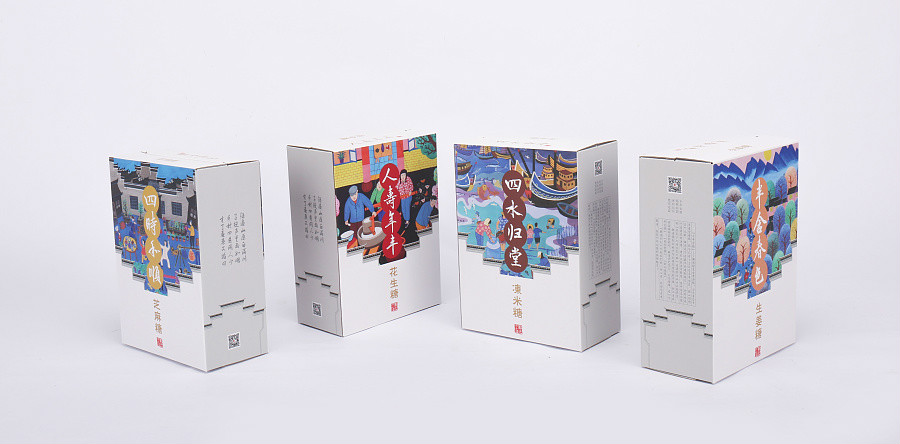 特色民族風(fēng)糖果包裝設(shè)計，古典食品包裝設(shè)計