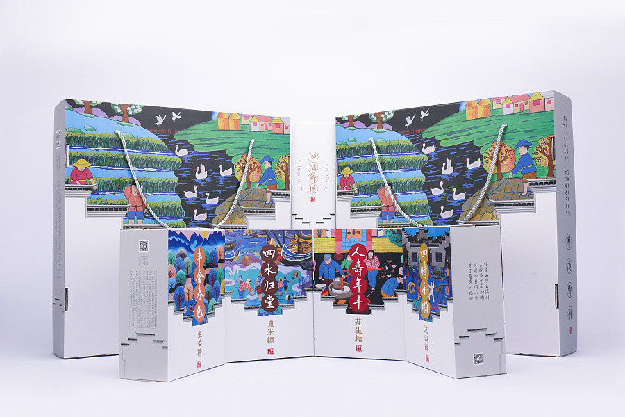 特色民族風(fēng)糖果包裝設(shè)計，古典食品包裝設(shè)計