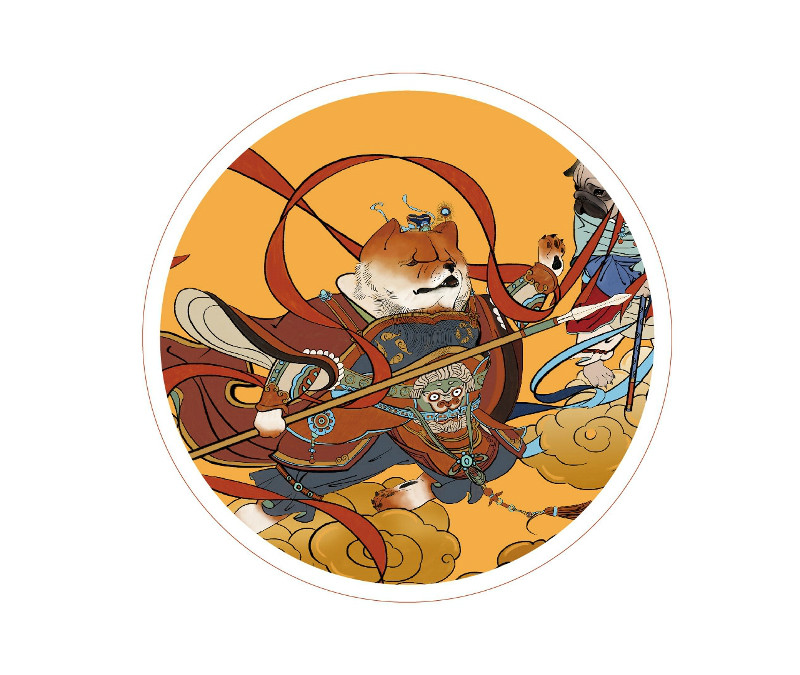 新穎風(fēng)格新年海報(bào)，狗年特色海報(bào)設(shè)計(jì)