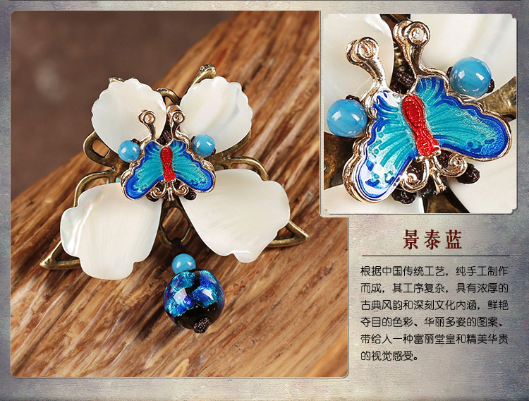 藍(lán)蝶起舞戒指，民族風(fēng)個(gè)性指環(huán)首飾