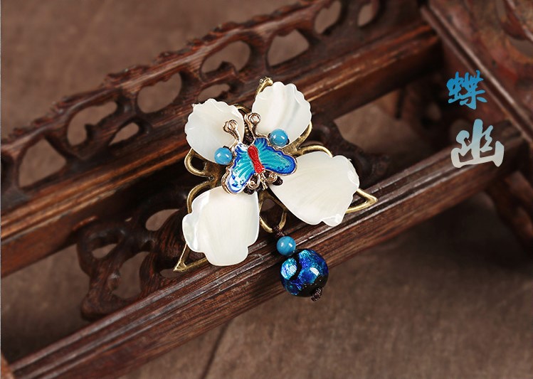 藍(lán)蝶起舞戒指，民族風(fēng)個(gè)性指環(huán)首飾