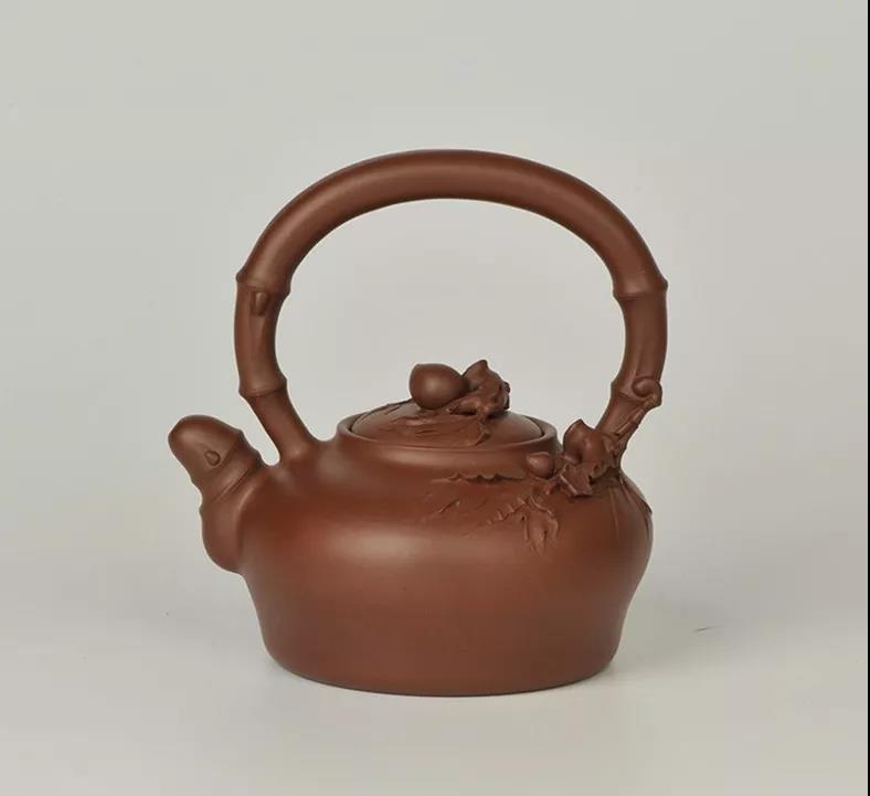 10種最美花器提梁壺，精美別致雕花紫砂壺!