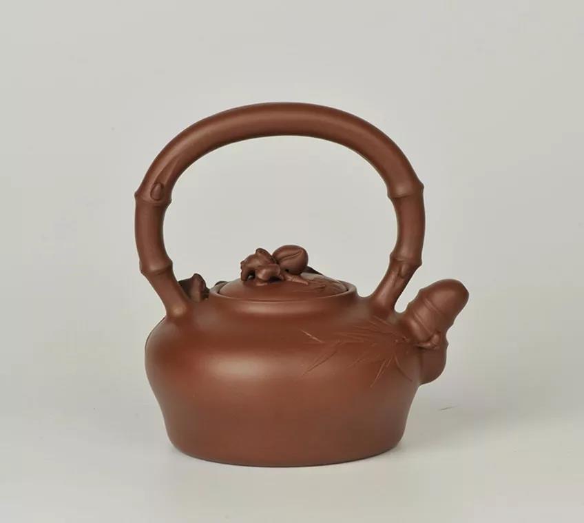 10種最美花器提梁壺，精美別致雕花紫砂壺!