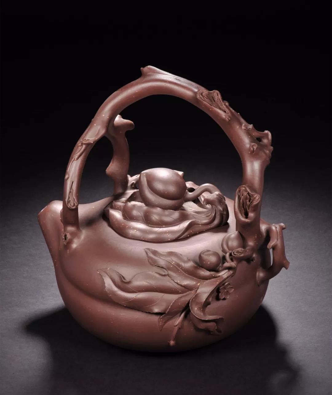 10種最美花器提梁壺，精美別致雕花紫砂壺!