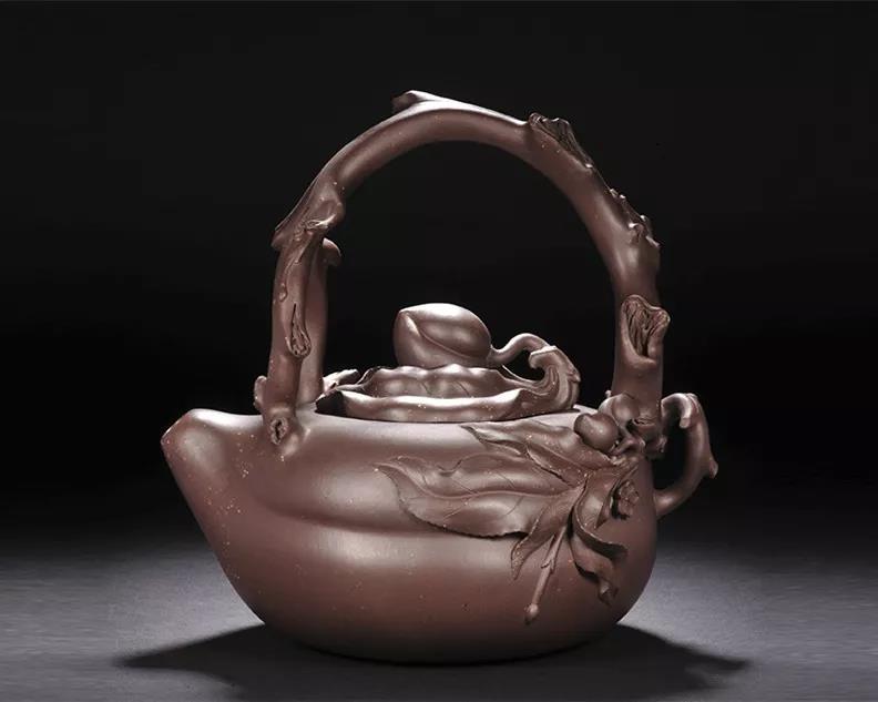 10種最美花器提梁壺，精美別致雕花紫砂壺!