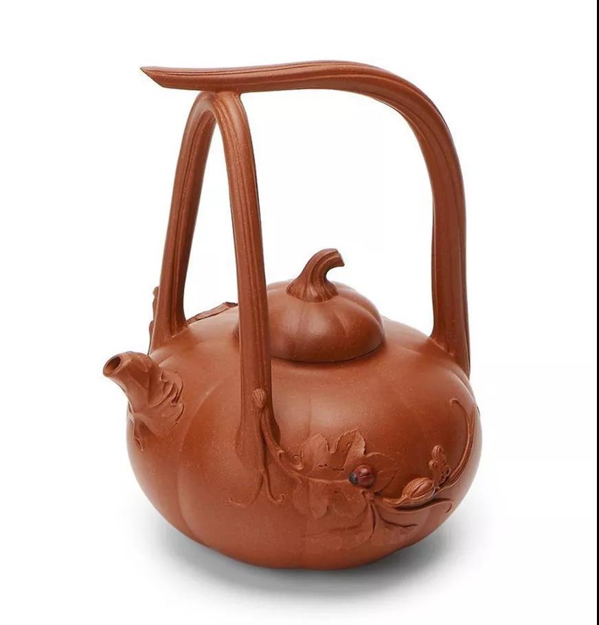 10種最美花器提梁壺，精美別致雕花紫砂壺!