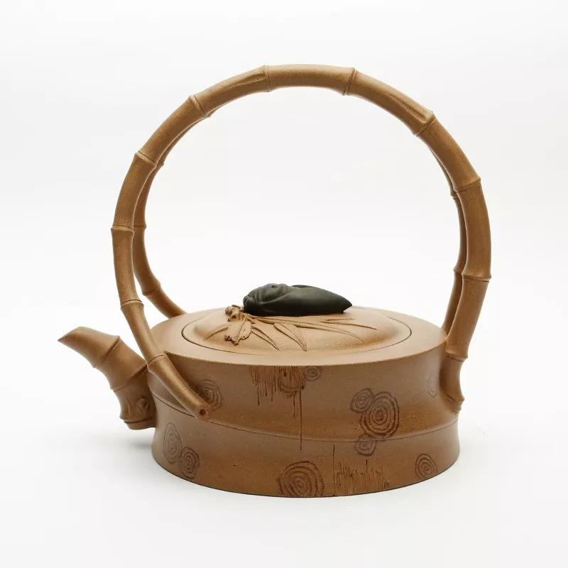 10種最美花器提梁壺，精美別致雕花紫砂壺!