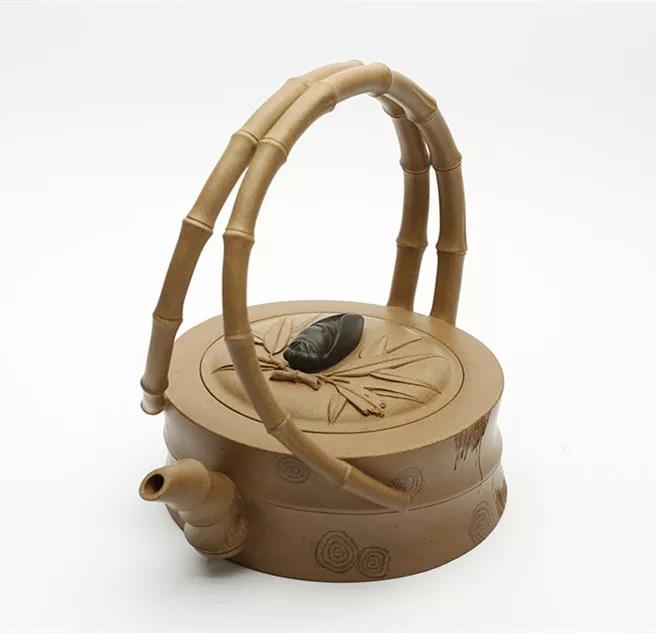 10種最美花器提梁壺，精美別致雕花紫砂壺!