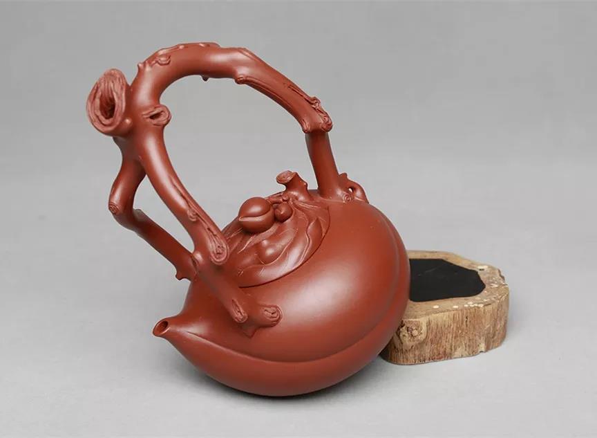 10種最美花器提梁壺，精美別致雕花紫砂壺!