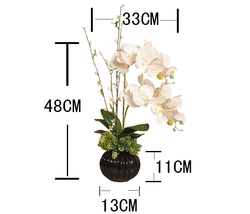 水清新中式蝴蝶蘭花藝，新中式花藝插花