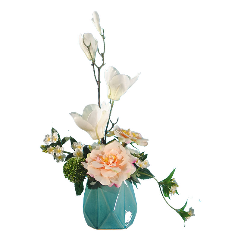 清雅浪漫玉蘭花花藝，浪漫梨花中式插花