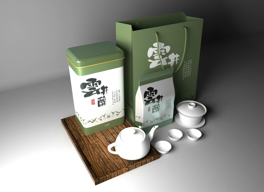 清新古樸茶葉包裝設(shè)計(jì)，簡潔大氣茶葉包裝設(shè)計(jì)