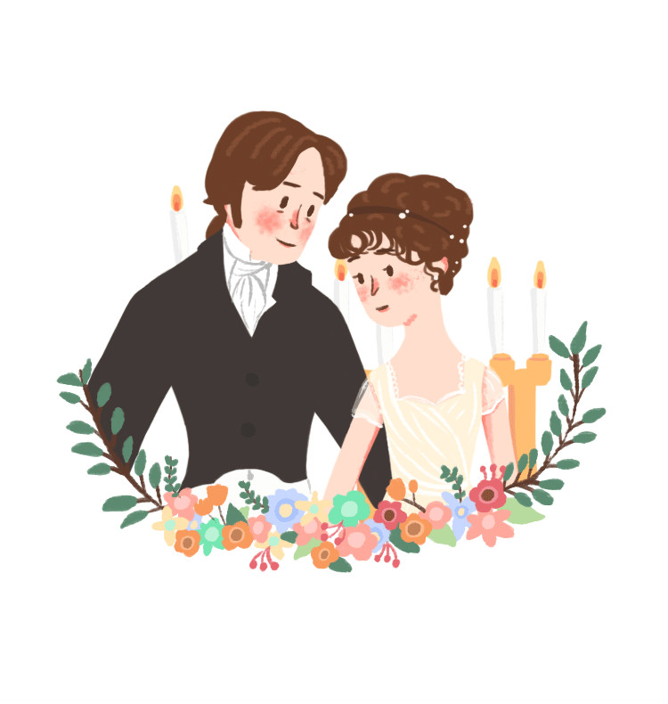 經(jīng)典的愛情電影插畫欣賞