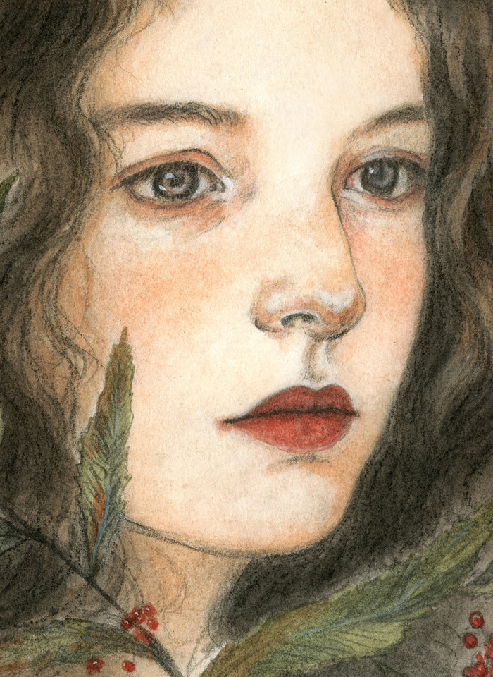 東方韻味女孩·手繪彩鉛插畫(huà)欣賞