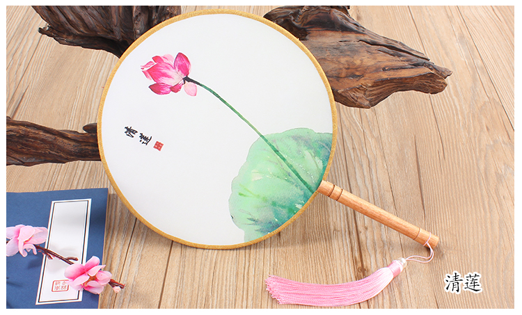 花卉圖案家佳樂文學(xué)團(tuán)扇：16款古典雙面花卉團(tuán)扇