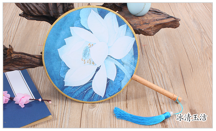 花卉圖案家佳樂文學(xué)團(tuán)扇：16款古典雙面花卉團(tuán)扇