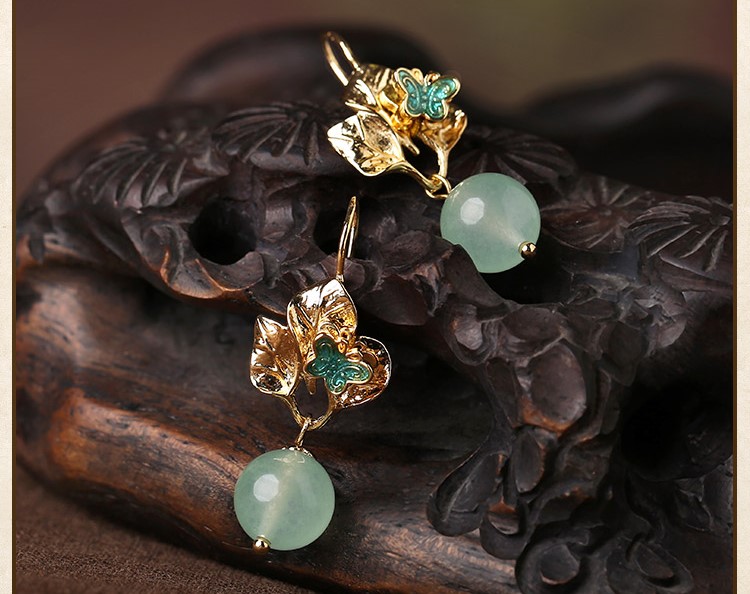 輕靈飄逸耳環(huán)，淡雅清新耳環(huán)首飾